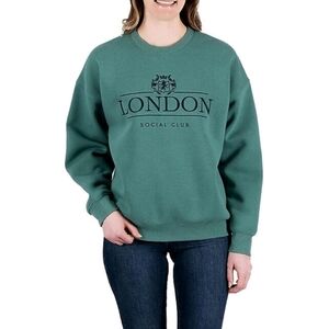 State of Mine London Social Club Sweatshirt Size L Sage Green